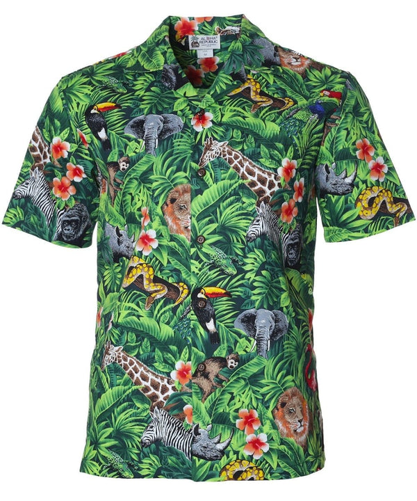 Honolulu Zoo Hawaiian Shirt Green