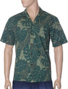 Island Botanic Aloha Shirt Resort Green