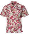 Island Botanical Aloha Shirt Red