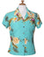 Island Ceres Women Hawaiian Rayon Blouse Green