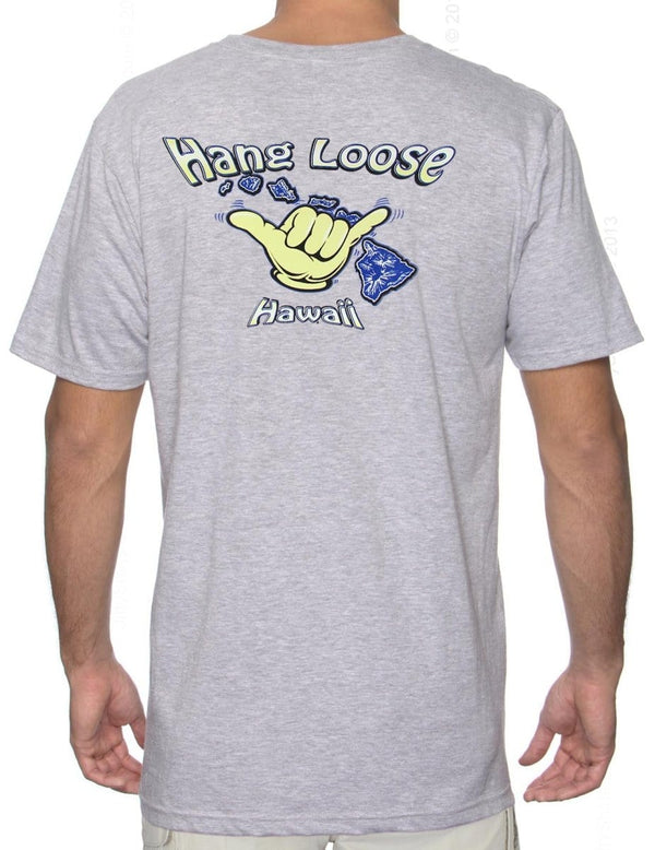 Island Hang Loose T-Shirt Ash Shaka Time Hawaii