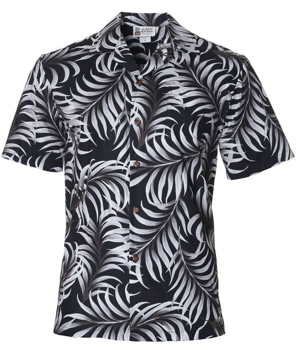 Ka'ena Point Aloha Shirt Black