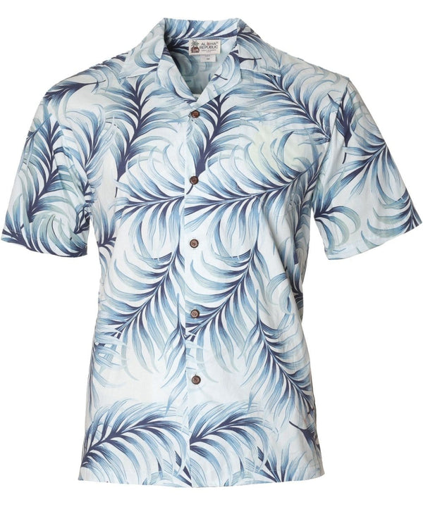 Ka'ena Point Aloha Shirt Blue