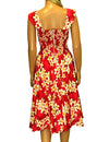 Sundress with Smock Back Island Plumeria