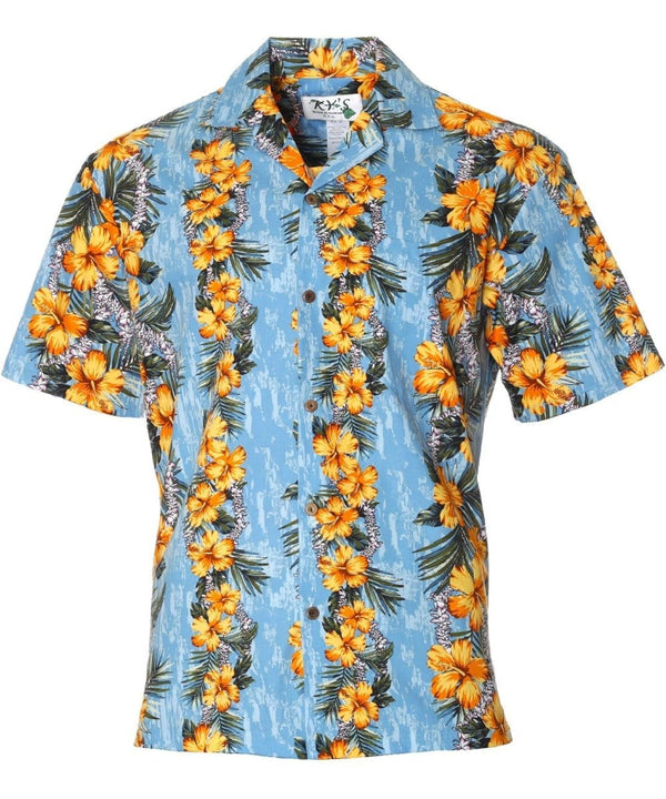 Kaimana Aloha Shirt Sky Blue
