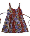 Kaimana Hawaiian Sundress for Girls Maroon