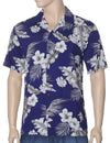 Kalama Hawaiian Shirt Navy