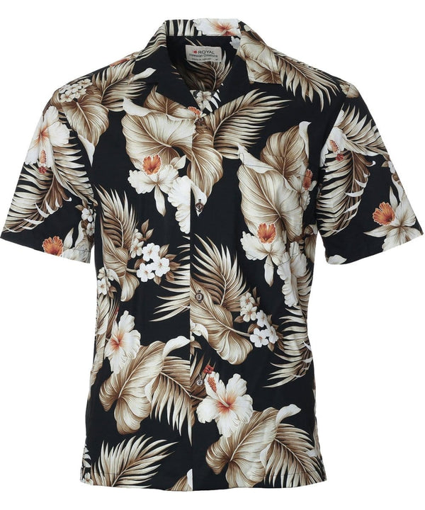 Kekoa Men's Hawaiian Shirt Black