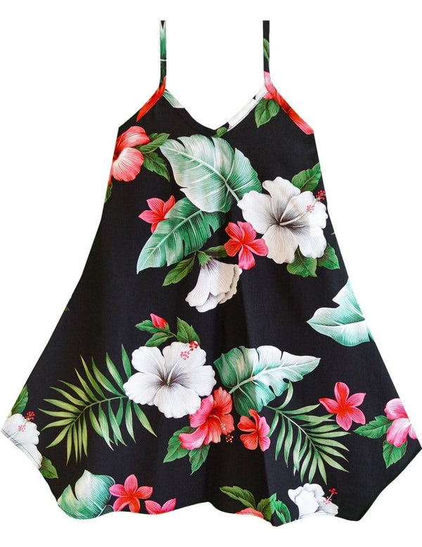 Kiana Scarf Hem Dress for Girls Black