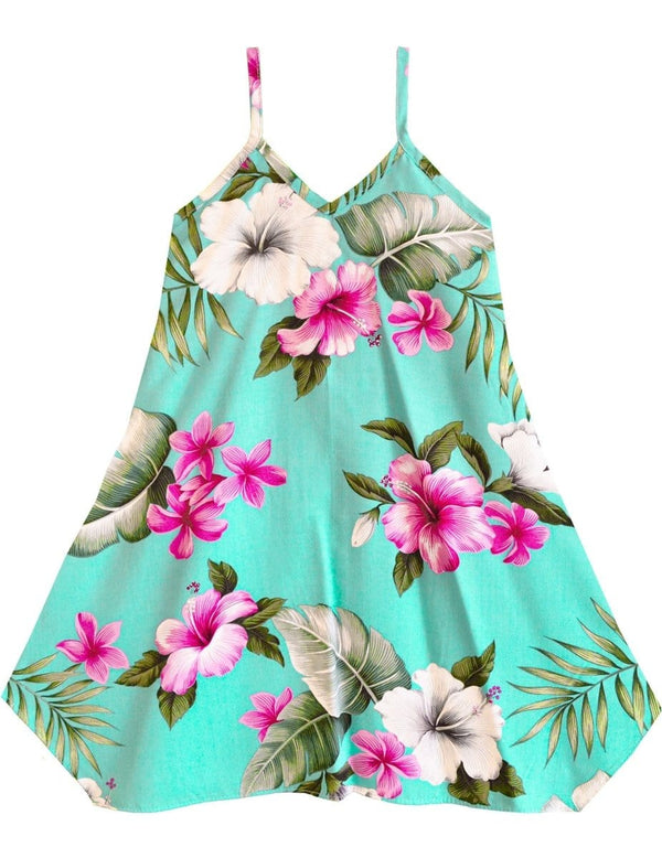 Kiana Scarf Hem Dress for Girls Turquoise