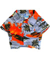 Kilauea Volcano Lava Dog's Aloha Shirt Silver