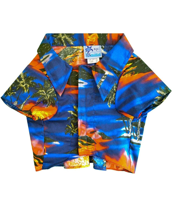 Kilauea Volcano Lava Dog's Aloha Shirt Royal