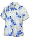 Koala Manoa Fitted Women's Blouse Blue Pacific Legends