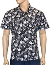 Kokomo Foliage Tailored Aloha Shirt Black