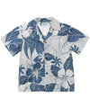 Lanai Boys Aloha Shirt Blue Two Palms