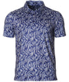 Leaf Shore Golf Polo Shirt for Men Navy