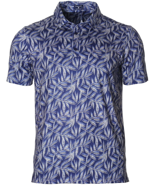 Leaf Shore Golf Polo Shirt for Men Navy