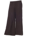 Linen Palazzo Pants Wide Leg Pants Beach Play Brown