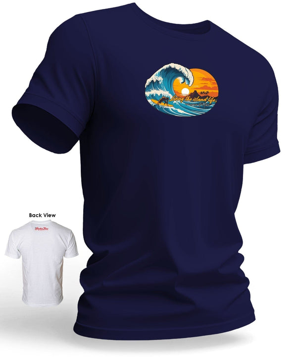 Living the Island Life Cool T-Shirt Navy