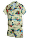 Long-boards Woody Cars Boys Toddler Clothes Set Khaki Pacific Legend