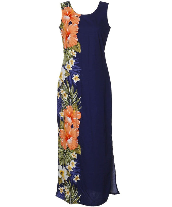 Long Maxi Cocktail Dress Apana Navy