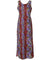 Long Maxi Cocktail Hawaiian Dress Kaimana Maroon