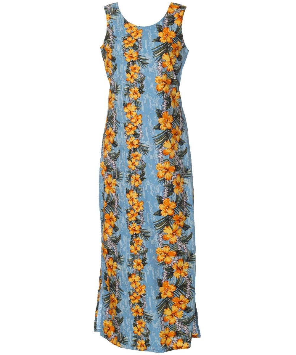 Long Maxi Cocktail Hawaiian Dress Kaimana Shaka Time Hawaii Long Maxi Cocktail Hawaiian Dress Kaimana Shaka Time Hawaii