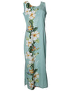 Long Maxi Cocktail Dress Side Design Lanikai Green