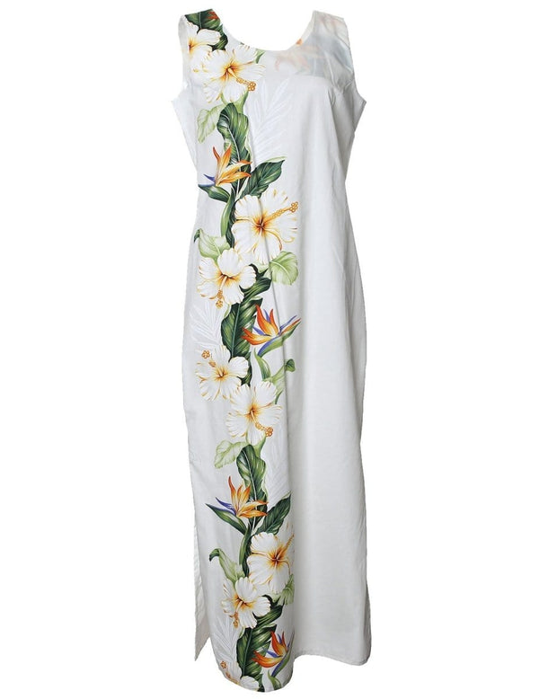 Long Maxi Cocktail Dress Side Design Lanikai White