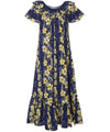 Long Muumuu Dress Relaxed Fit Kaimana Navy