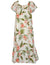 Long Muumuu Hawaiian Dress Kahua Plumeria Coral