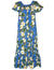 Long Muumuu Hawaiian Dress Kalea Blue