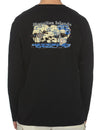 Hawaiian Islands Map Long Sleeves T-Shirt Black