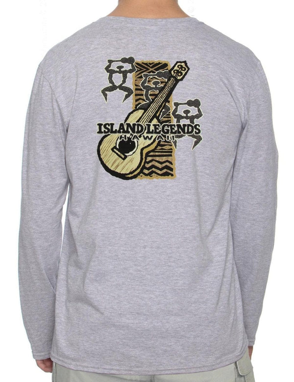 Long Sleeve T-Shirt Sweatshirt Ukulele Warriors Ash