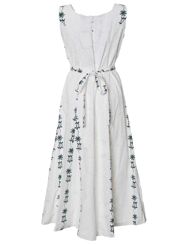 Long Maxi Hawaiian Dress Island Honu Palms