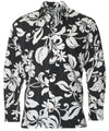 Long Sleeves Hawaiian Shirt Maui Black