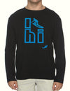 Long Sleeves Sweatshirt Tee I Surf Hawaii Black