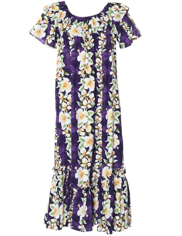 Luana Long Muumuu Dress Relaxed Fit Purple