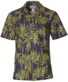 Majestic Palm Aloha Shirt Charcoal