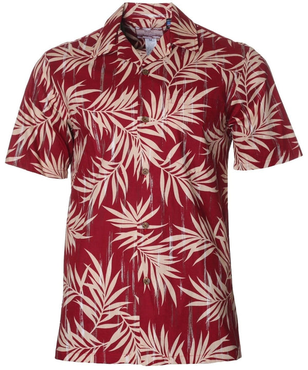 Majestic Palm Aloha Shirt Red