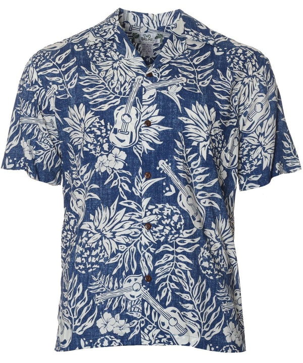 Makaha Hawaiian Shirt Blue