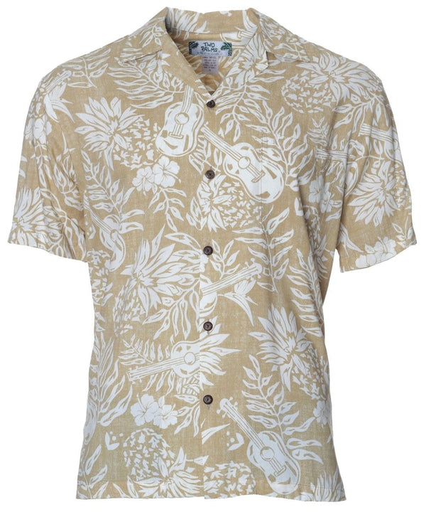 Makaha Hawaiian Shirt Khaki