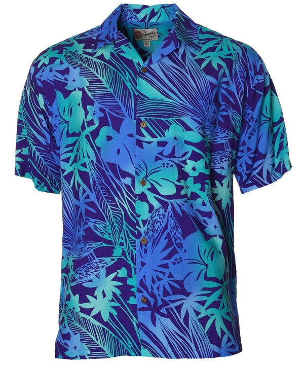 Manoa Aloha Shirt Aqua