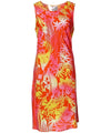 Manoa Tank Short Rayon Dress Orange Hilo Hattie