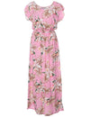 Classic Orchids Full Length Dress Cap Sleeves Pink KY