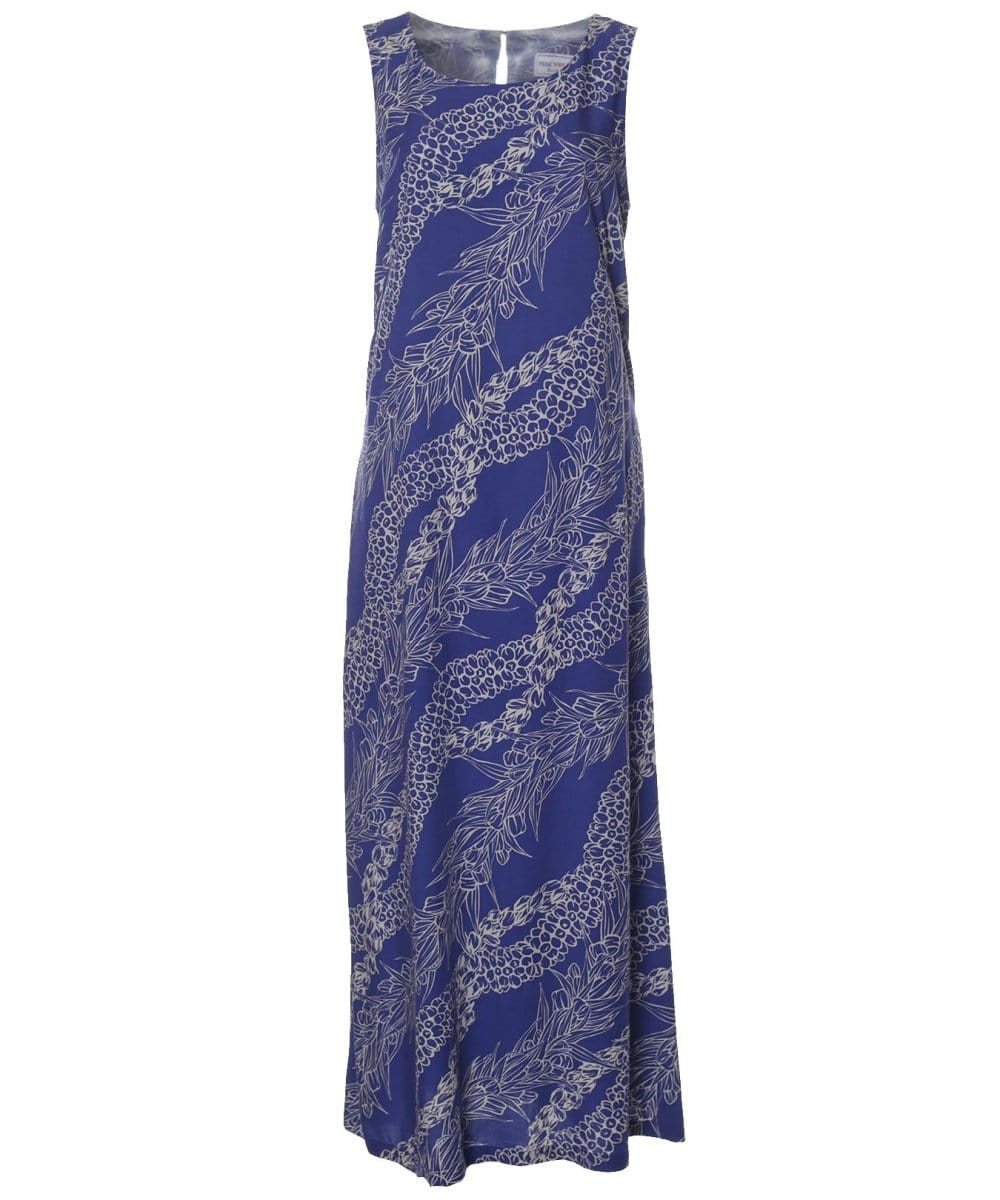 Maxi Long Dress Signature Lei Blue / XL Maxi Long Dress Signature Lei Blue / XL