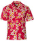 Men Aloha Shirt Tropical Island Plumeria Pink