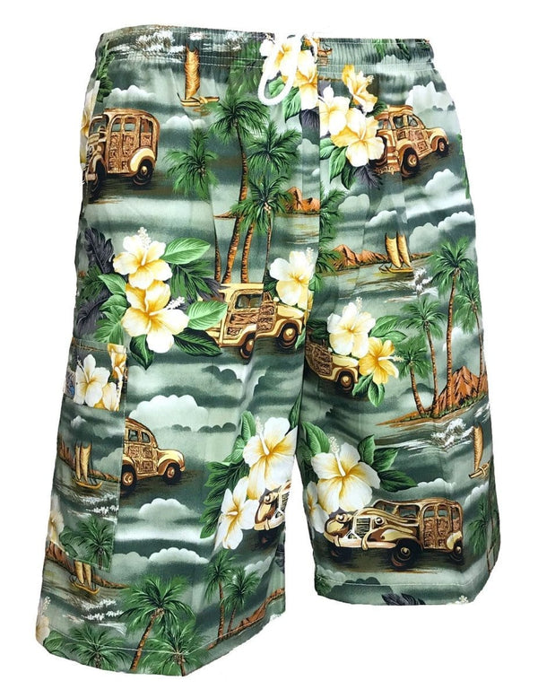 Men Shorts Island Dream Woody Van Green