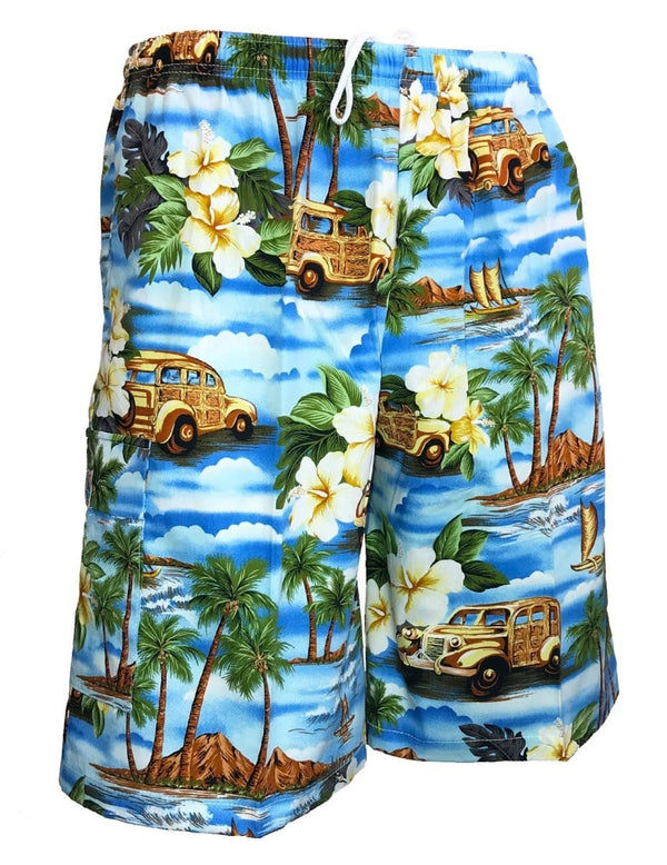 Men Shorts Island Dream Woody Van Blue L