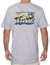 Hawaiian Islands Map Cool T-Shirt Design Ash Shaka Time Hawaii